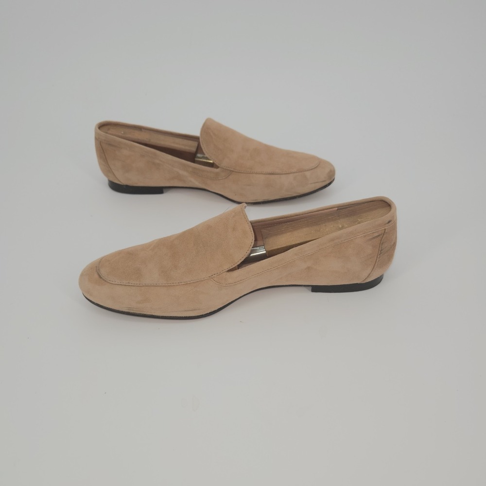 J. Crew Cleo Tan Suede Leather Driving Shoes Flats Loafers Women's Size 9 M - Picture 7 of 11